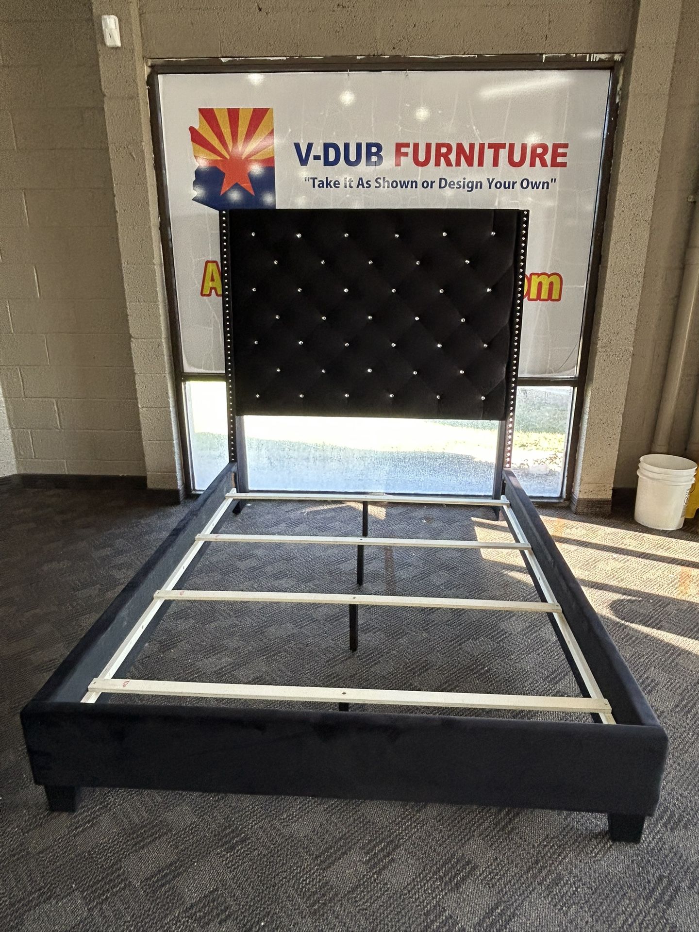 Black Modern Queen Bed Frame