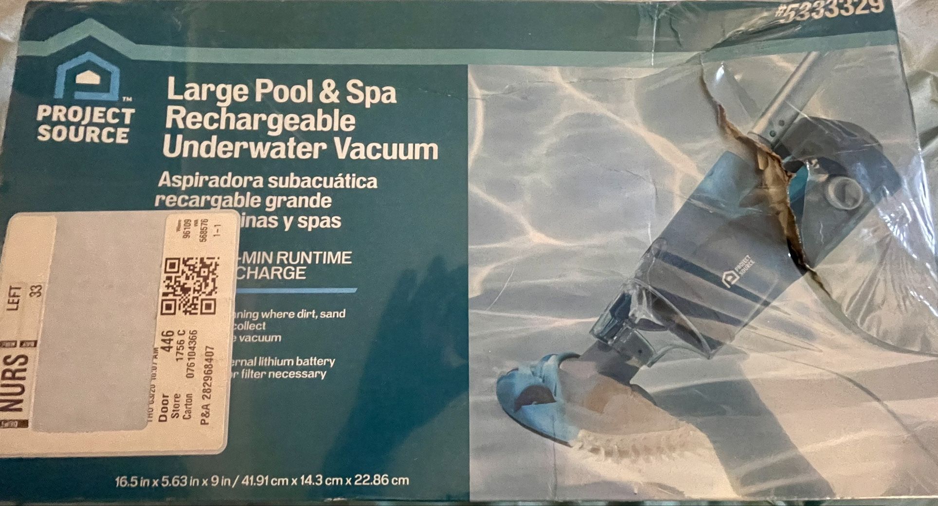 Handheld Pool Vacuum -NEW IN BOX