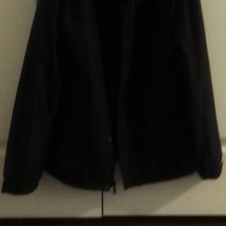 Calvin Klein Water Resistant Black Windbreaker 