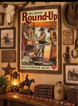 Del Monte 1979 advertising WesternRoundup posters