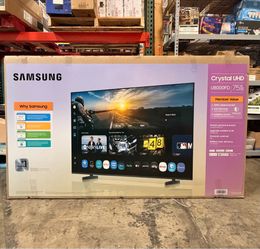 Samsung 75” Crystal UHD Smart TV Brand New In Box
