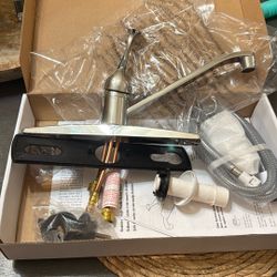 Bradshire Single Handle Kitchen Faucet With Deck Spray