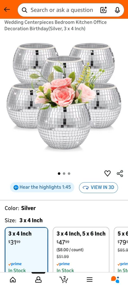 Small Disco Ball Decorations