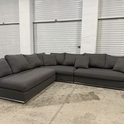 Gray Modani 3-Piece Sectional Couch