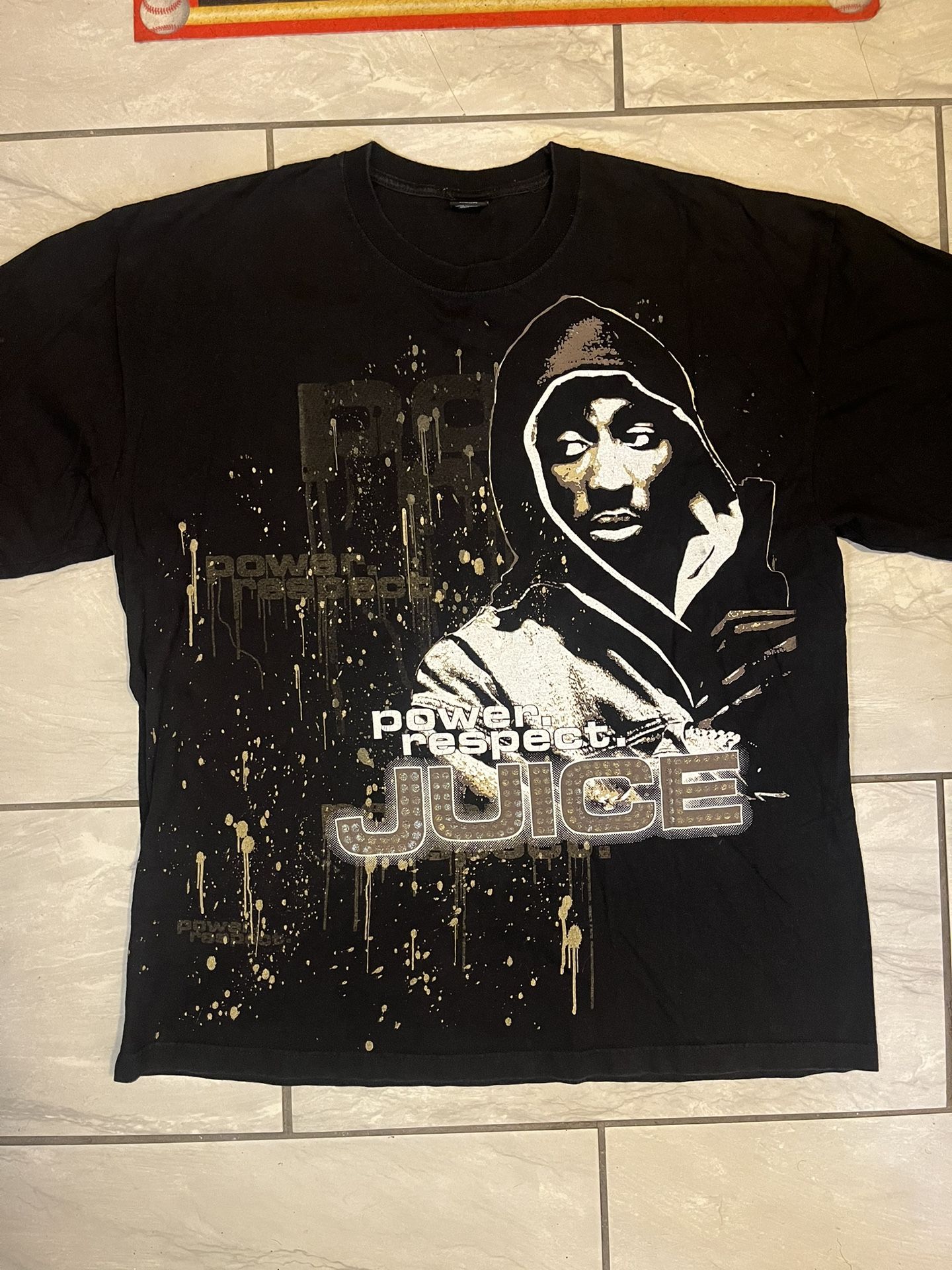 Vintage Y2K Tupac Shakur Official Juice Movie Tee Size 2XL