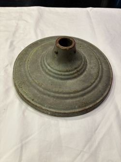 Vintage Cast Iron Standing Flag Pole Holder – Large