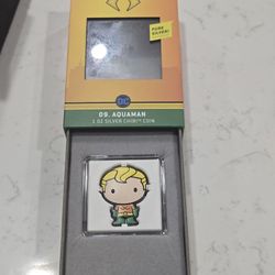 NZ Mint limited edition 1oz Silver Aquaman Chibi