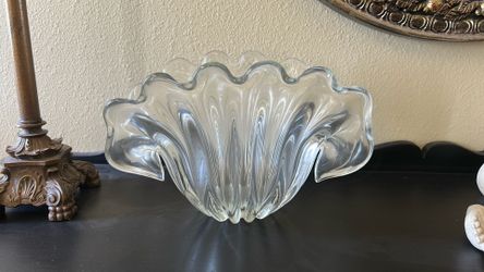 Large blown glass sea shell.