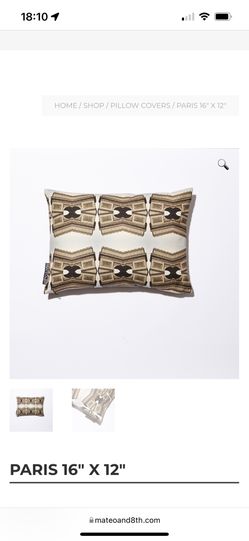 Paris Pillow From Mateo & 8th
