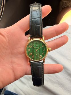 Montblanc Meisterstuck 7005 Watch Quartz Green Dial 32mm Swiss Made