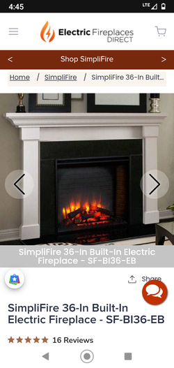 **BRAND NEW SIMPLIFIER ELECTRIC FIREPLACE**