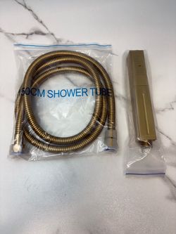 Multi function Handheld Shower Head and Hose Set Brushed Gold