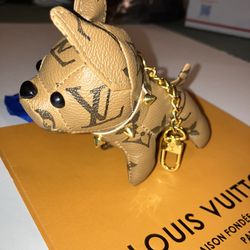 L.V. Luxury Puppy Keychain
