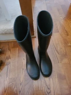 Black Rain Boots (Size 10 Womens)