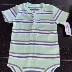 Green Henley Bodysuit