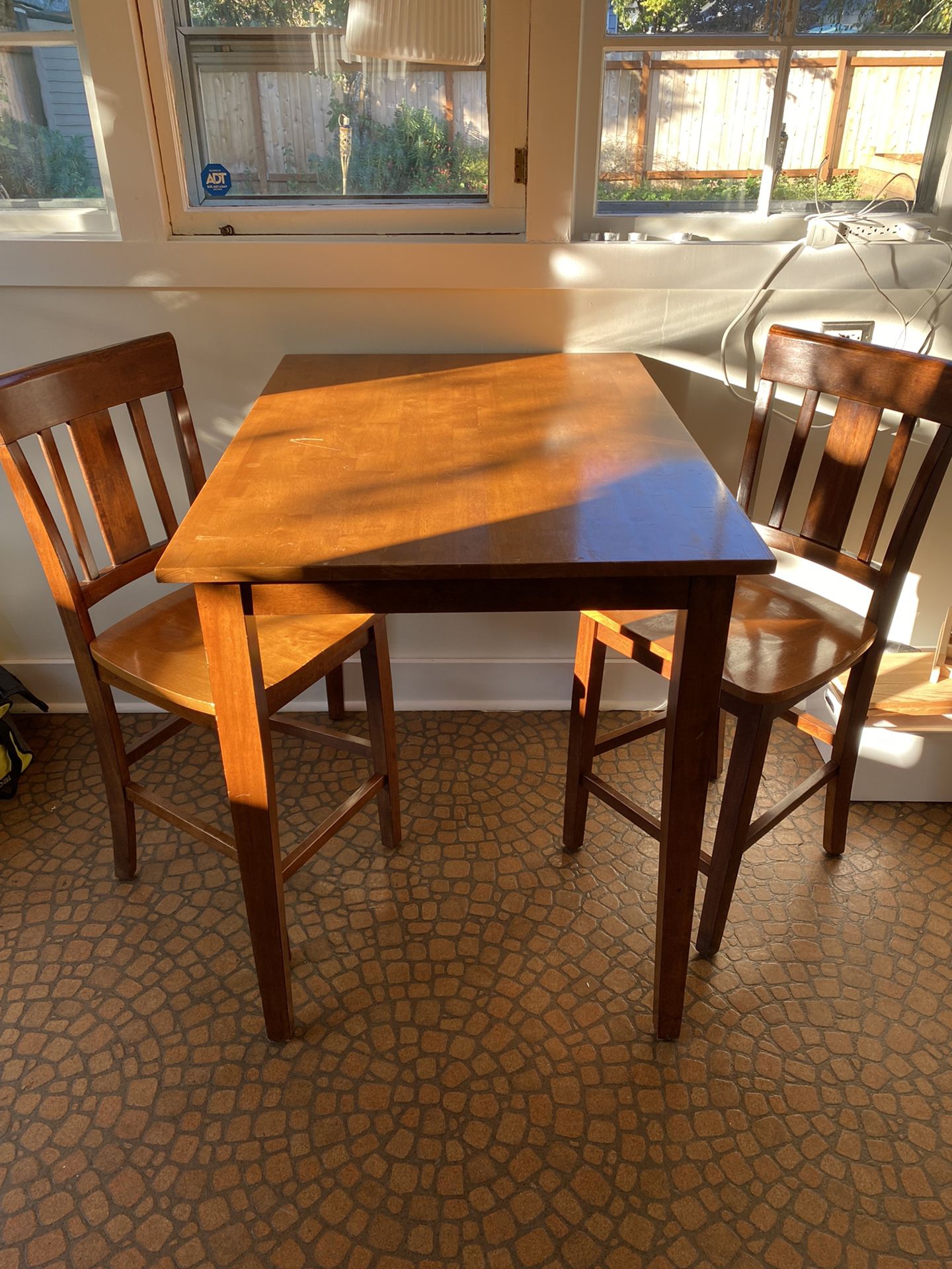 Wooden Table With Chairs