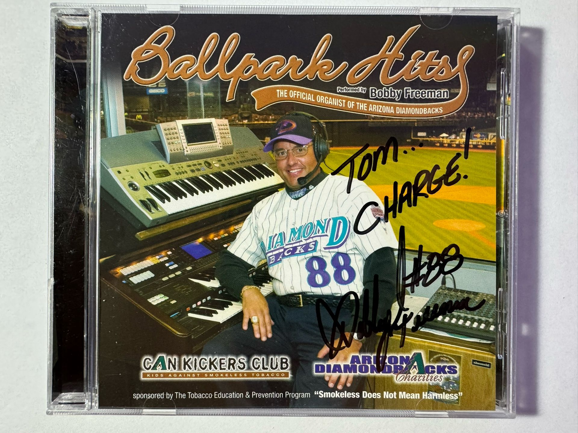 Bobby Freeman - BALLPARK Hits (CD 2002) AZ Diamondbacks Organist Autograph VG