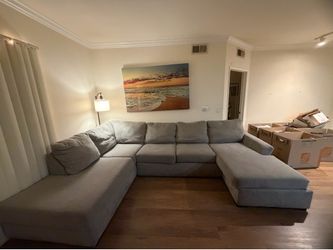 Large Grey Sectional Couch DTLA Pickup only