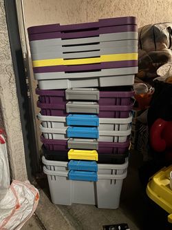 Stack of totes 8
