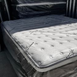 Queen Size Only Mattress 12" High Europillowtop And Orthopedic Brand New 