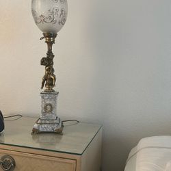 Ornate Cherub Bedroom Lamp