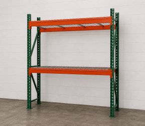 Complete 24” Deep X 8’ Tall X 8’ Wide Pallet Rack For Sale