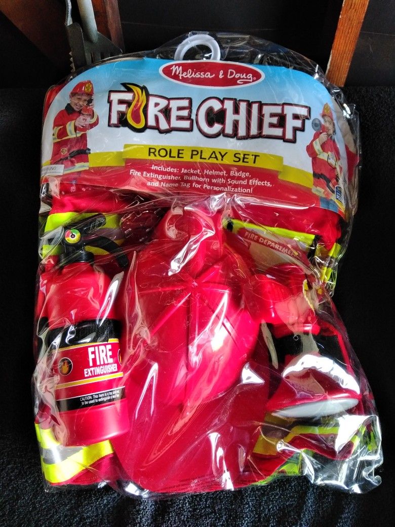 HALLOWEEN COSTUME FIRE CHIEF AGES 3-6