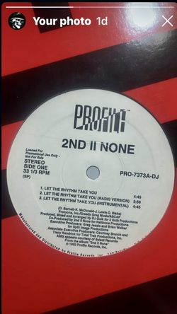 2ND II NONE - LET THE RHYTHM TAKE YOU 12’ RECORD 90’S WEST COAST RAP 90’S HIP HOP CLASSIC OLD SCHOOL RAP