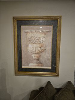 X-Large Framed Classical Urn Art Print