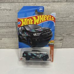 Hot Wheels HKS Black ‘2019 Ford Ranger Raptor Pickup Truck / HW Hot Trucks • Die Cast Metal • Made in Malaysia Scale 1:64