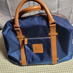 NFL Blue Canvas Weekend Equipment Duffle Bag