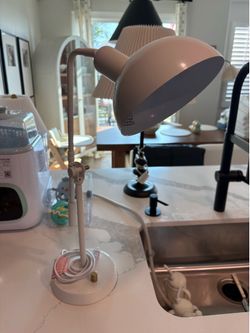 White desk lamp