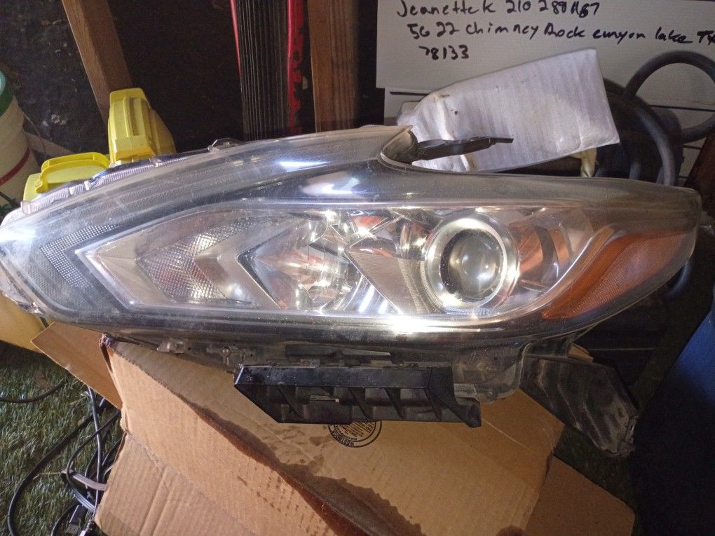 2016 2017 2018 NISSAN ALTIMA LEFT DRIVER HALOGEN HEADLIGHT OEM USED#A
