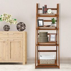 Brand New 45" Wooden Foldable Multi -Functional Ladder Shelf