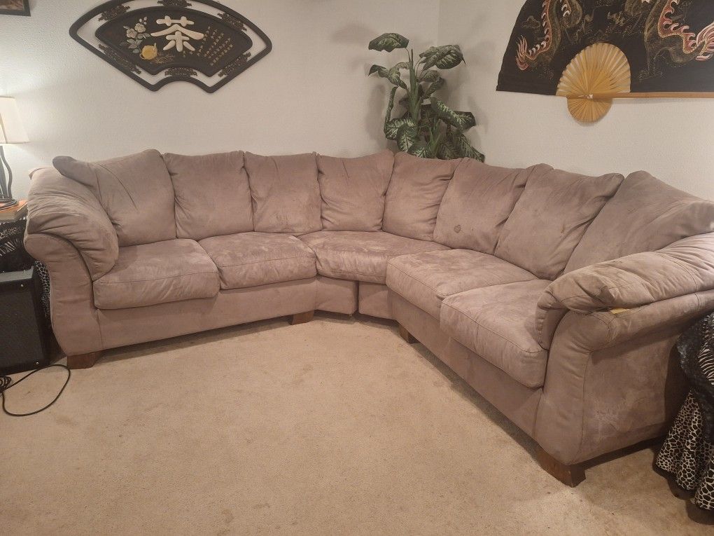 Sectional Beige Couch