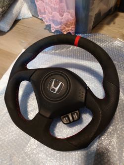 S2000 Flat Bottom Sport Leather / Alcantara Steering Wheel S2K AP1 AP2