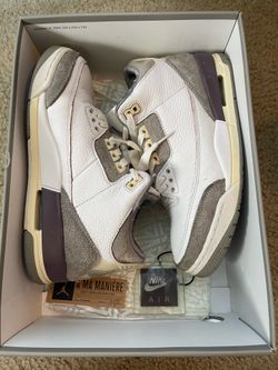 Jordan 3 “ ama maniere “ size 7.5 men 9 women used