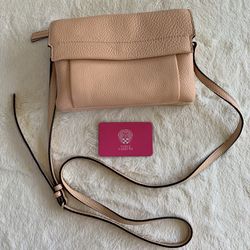 VINCE CAMUTO Style VV Koen Leather Small Crossbody Handbag Pink Lemonade