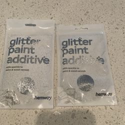 Paint Glitter Additive. Silver. 2 Bags 
