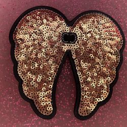 Victoria Secret Gold Sequin Angel Wing Perfume Decor Ornament Hair Tie