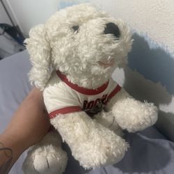 Build a Bear Dog Puppy Bichon Maltese Poodle 14'' White Plush W/ Soccer Outfit