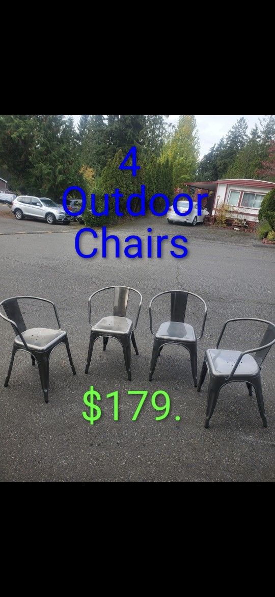 #A100...4 Outdoor Patio Chairs
