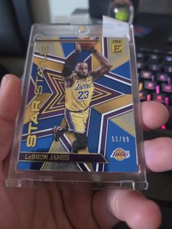 LeBron James Lakers numbered cards