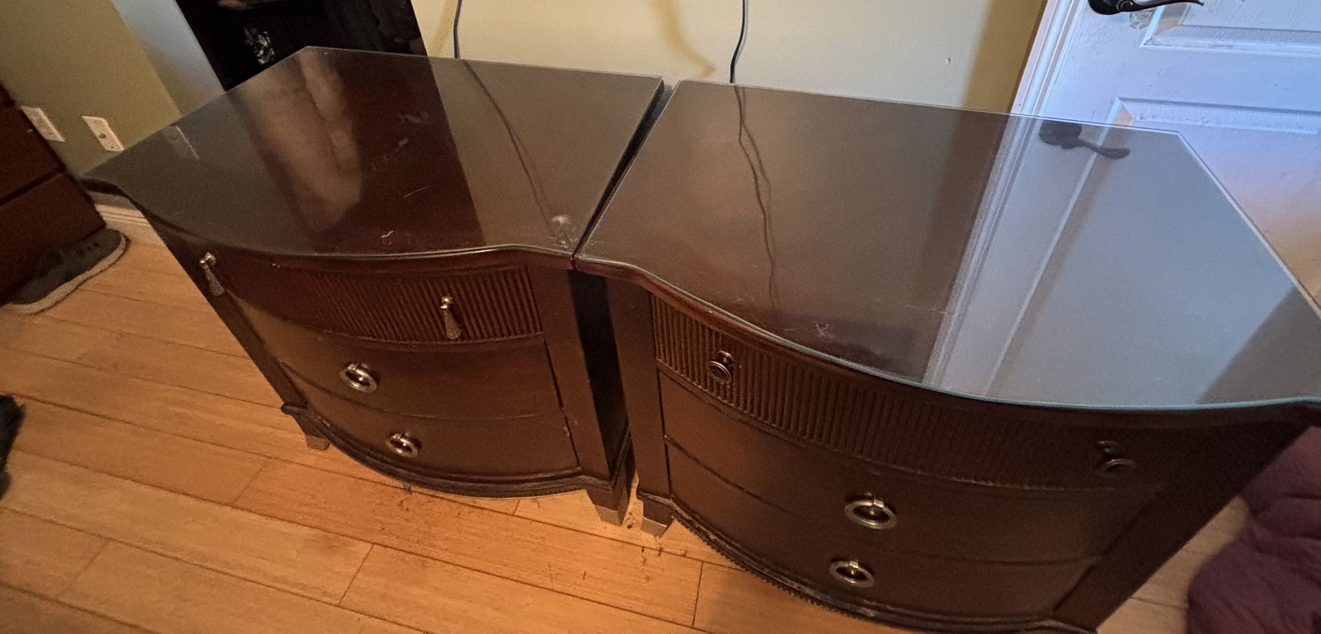 King Size Bed frame With Two Night Stands