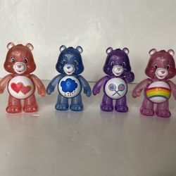 Carebear glitter figures