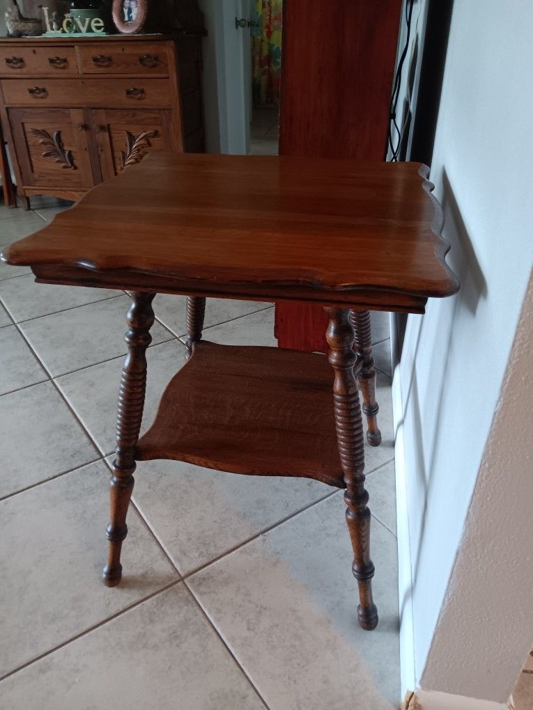 Antique Parlor Table Approximately 24x24x29