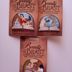 Disney Beauty and the Beast 30th Anniversary Pins