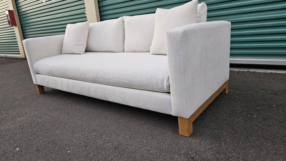 FREE DELIVERY!!! Crate & Barrel "Pacific" White Sofa  ($2K Retail...50%+ OFF!!!)