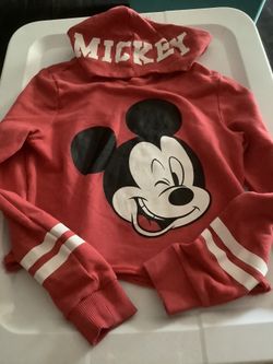Mickey Mouse Crop Top Hoodie