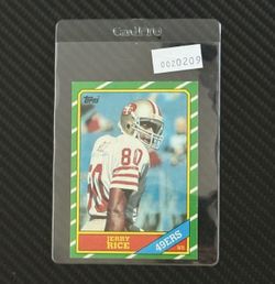 1986 Topps Jerry Rice RC Rookie #161 NM/MT+ Eye Appeal 49ers HOF Investment